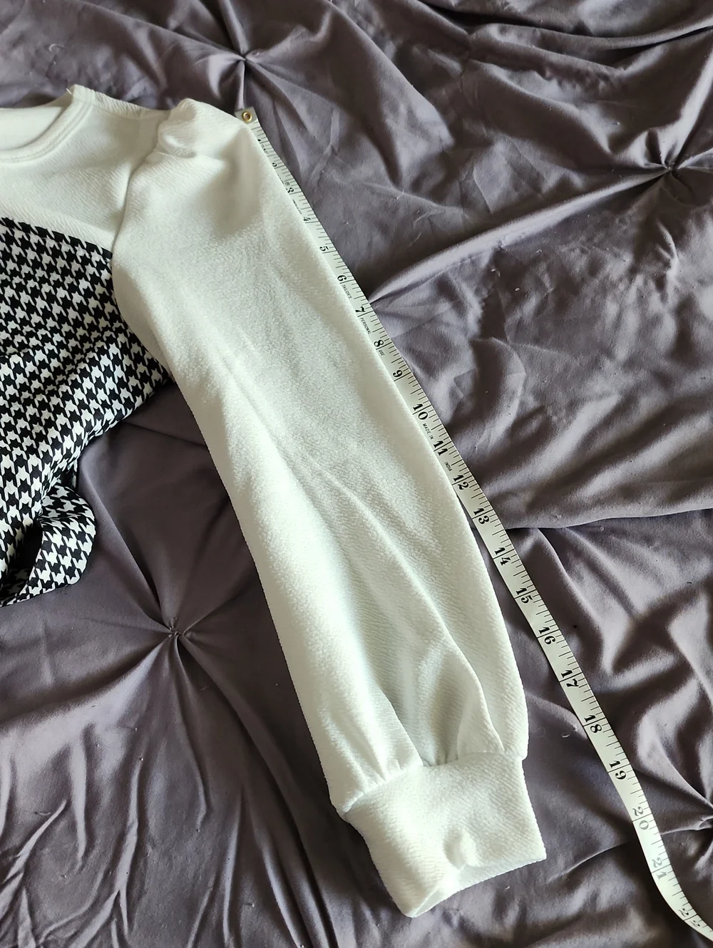 Houndstooth Two-Piece Pant Set 🤍🖤
